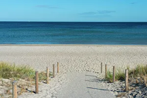 Walkways Prints: Path leading in sandy beach, Boltenhagen