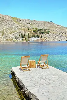 Aegean Prints: Path leading to the turquoise waters of Nimborio Beach