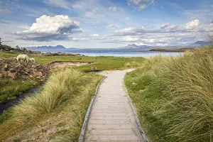 Path to Mellon Udrigle Beach, Achnasheen, Wester Ross, Highlands, Scotland, Great Britain