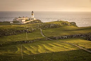 Mystical Prints: Path to Neist Point Lighthouse, Isle of Skye, Highlands, Scotland, Great Britain