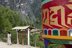 Wheels Prints: Along the path to the Taktsang or Tigers Nest in the Himalayan Kingdom of Bhutan