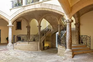 Images Dated 16th December 2021: Patio of the Casal Solleric Building in the Old Town, Palma de Mallorca, Mallorca