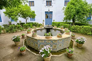 Patio del Archivo, Palacio de Viana, a 14th century palace. Cordoba, Andalucia, Spain