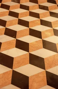 Pattern of floor at La Lonja (Silk Exchange), Valencia, Spain