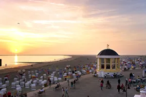 Pavilion, Borkum, the East Frisians, Germany