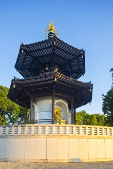 Images Dated 2nd June 2017: The Peace Pagoda, Battersea Park, London, England, UK