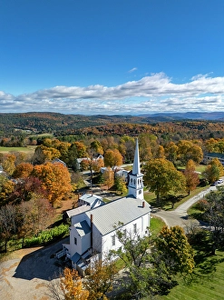 White Church Prints: Peacham Congregational Church, Peacham, Vermont, USA