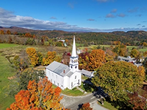 White Church Prints: Peacham Congregational Church, Peacham, Vermont, USA
