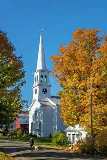 Images Dated 21st October 2022: Peacham Congregational Church, Peacham, Vermont, USA
