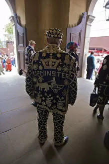 Images Dated 4th March 2009: Pearly King and Queens Harvest Festival, London, England, UK