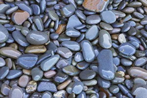 Pebble Prints: Pebbles on the beach - United Kingdom, England, Devon, Bude, Sandymouth Bay