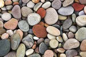 Abstract Prints: Pebbles on beach - United Kingdom, Scotland, Moray, Findhorn