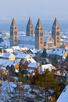 Rooftops Prints: Pecs Cathedral, Pecs, Hungary