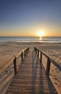 Pego beach at sunset. Comporta, Alcacer do Sal. Portugal