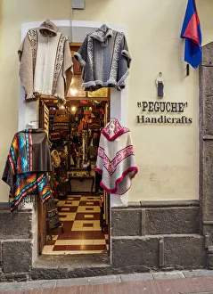 Peguche Handicrafts Shop, La Ronda Street, Old Town, Quito, Pichincha Province, Ecuador