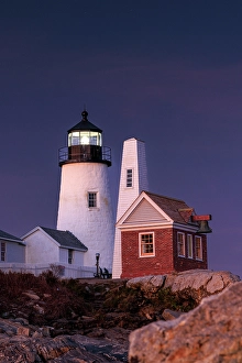 Pemaquid Point Prints: Pemaquid Point Lighthouse, Bristol, Maine, New England, USA