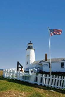 Pemaquid Point Prints: Pemaquid Point Lighthouse, Bristol, Maine, New England, USA