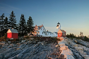 Atlantic Coast Prints: Pemaquid Point Lighthouse, Bristol, Maine, New England, USA