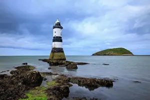 Puffin Island Prints: Penmon Lighthouse, Anglesey, Wales, United Kingdom