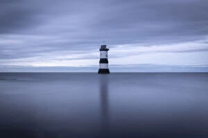 Wales Collection: Penmon Point Lighthouse seascape, Anglesey, Wales, UK. Autumn (September) 2019