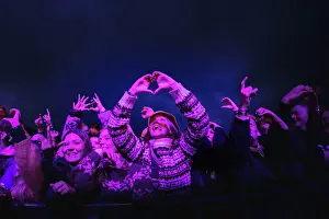 Girls Prints: People enjoying a concert at G! Festival in the village of Syðrugota