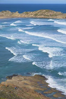 Garden Route Prints: People hiking in Robberg Nature Reserve, Plettenberg Bay, Western Cape, South Africa