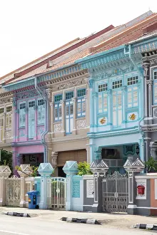 Shophouse Prints: Peranakan shophouses, Katong, Singapore
