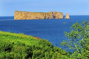 Land Prints: Perce Rock in Atlantic Ocean, Quebec, Canada