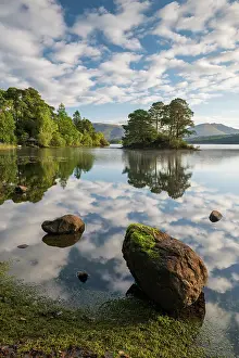 Lake District Prints: A perfect morning with reflections on Derwent Water in the Lake District