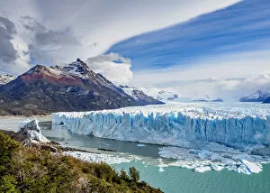 Images Dated 31st March 2018: Perito Moreno Glacier, elevated view, Los Glaciares National Park, Santa Cruz Province