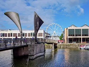 Big Wheel Prints: Pero's Bridge, Floating Harbour, Bristol, England, United Kingdom