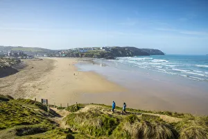 Perranporth, North Cornwall Coast, Cornwall, England, UK