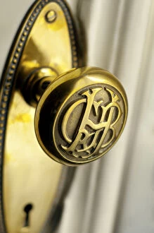 Peru, Lima, Original Brass Door Knob With Initials, Gran Hotel Bolivar, Historic Hotel