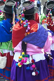 Peru, Lima, San Martin Square, Ayacuchano Carnival, Ayacucho Region, Traditional Festival