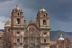 Sacred Valley Gallery: Peru, The magnificent baroque fazade of Iglesia de la Compania de Jesus church, Cusco