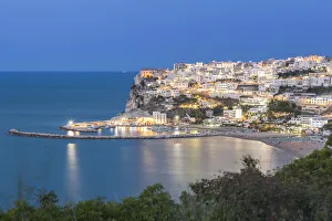 Gargano Prints: Peschici town, Gargano, Foggia district, Gargano, Apulia, Italy