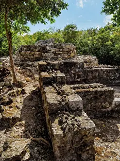 Yucatec Prints: Pet Nah Altar, San Gervasio Archaeological Site