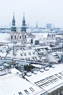 Residential Building Prints: Peterskirche (St. Peters Church) from north tower of St