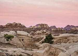 Nabataean Prints: Petra Caves at dawn, Ma an Governorate, Jordan