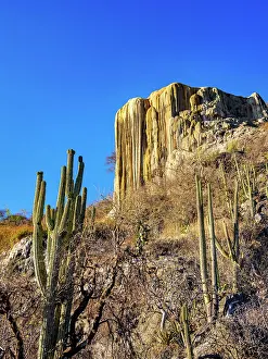 Formation Prints: Petrified Waterfall at sunset, Hierve el Agua