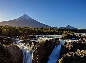 Petrohue Waterfalls and Osorno Volcano, Petrohue, Llanquihue Province, Los Lagos Region