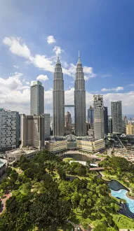 Images Dated 1st June 2015: Petronas Towers & KLCC, Kuala Lumpur, Malaysia