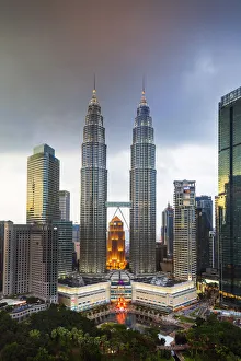 Images Dated 27th March 2020: Petronas Towers, KLCC, Kuala Lumpur, Malaysia