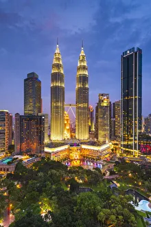 Images Dated 27th March 2020: Petronas Towers, KLCC, Kuala Lumpur, Malaysia