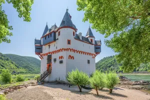 River Rhine Prints: Pfalzgrafenstein Castle, Kaub, Rhine valley, Rhineland-Palatinate, Germany