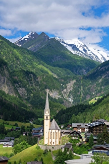Eastern Alps Prints: Pfarrkirche Heiligenblut church, East Tyrol, Austria