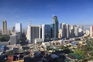Philippines, Manila, Makati Business District, Makati Avenue and City Skyline Philippines, Manila, Makati Business District, Makati Avenue and City Skyline