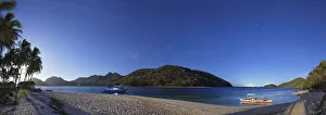 Philippines, Palawan, Culion Island, Milky Way and Arao Beach