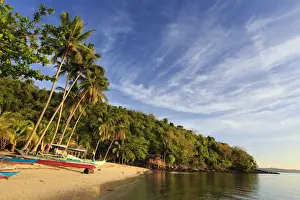 Beach Resort Prints: Philippines, Palawan, Port Barton, Albaguen Island