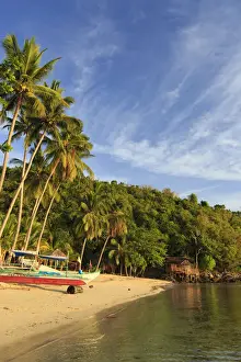 Beach Resort Prints: Philippines, Palawan, Port Barton, Albaguen Island